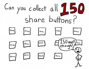 Can you collect all 150 share buttons?